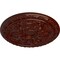Ekena Millwork Baile Ceiling Medallion (Fits Canopies up to 3 1/4"), Hand-Painted Brushed Mahogany, 20"OD x 1 5/8"P CM20BLBMF - alternate 5